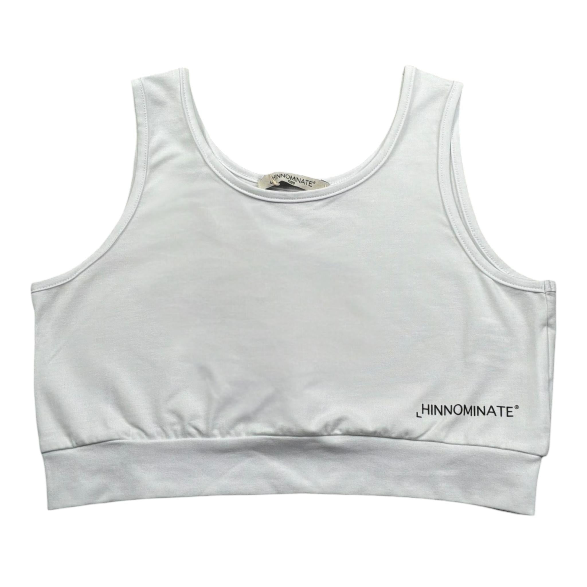 Hinnominate Top Tinta Unita con Stampa per Bambina 3646MY00054 BIANCO HINNOMINATE 
