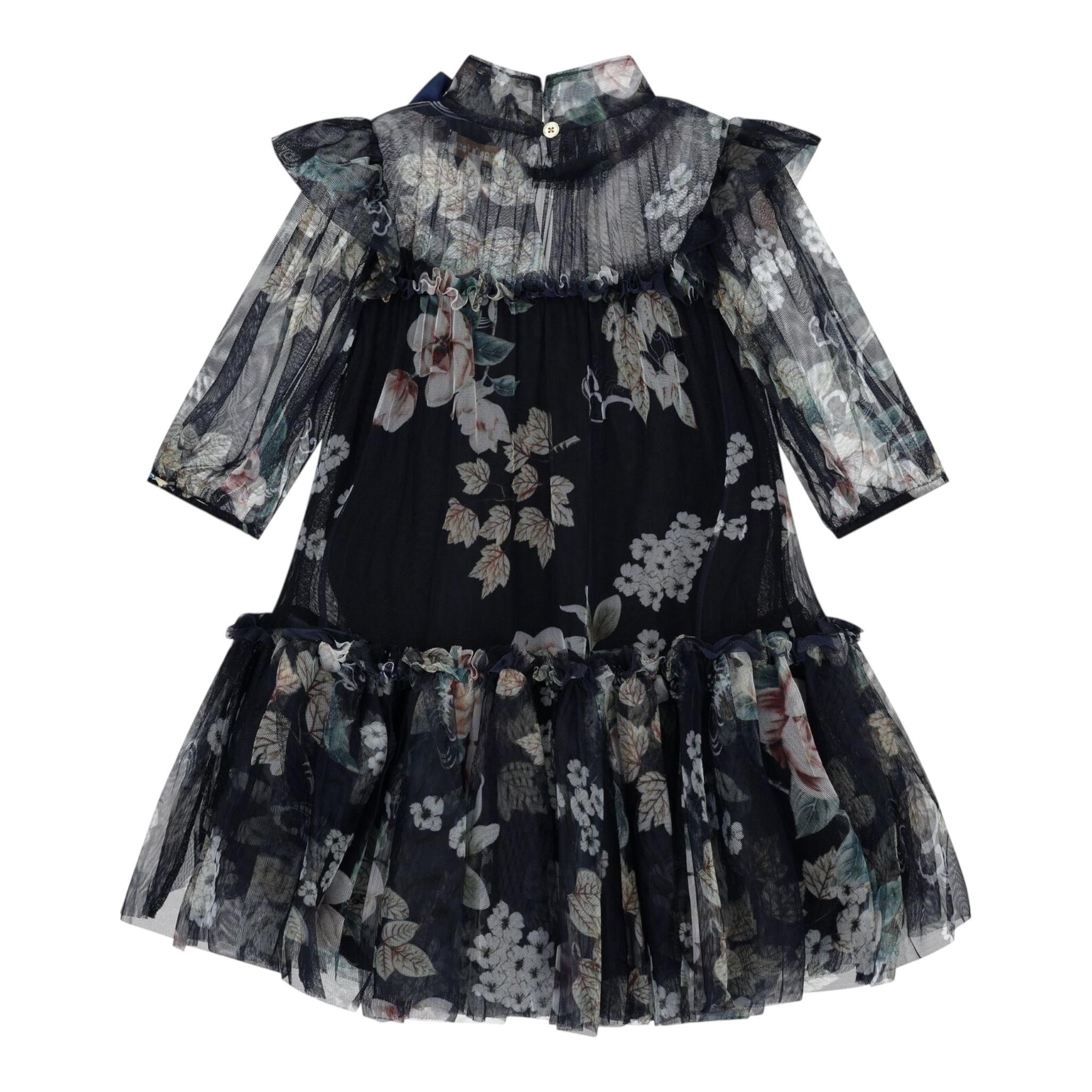 ANGEL'S FACE abito mezza manica tinta unita con tulle Blu per Bambina MYRTLE BLU ANGEL'S FACE 