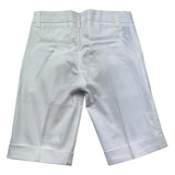 Manuel & Frank Bermuda Tinta Unita con Girovita Regolabile per Bambino MF2011B BIANCO MANUEL & FRANK 