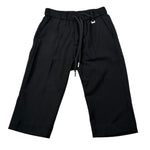 I'M Brian Pantalone Tinta Unita con Elastico In Vita per Bambino PA3269JXX NERO I'M BRIAN 