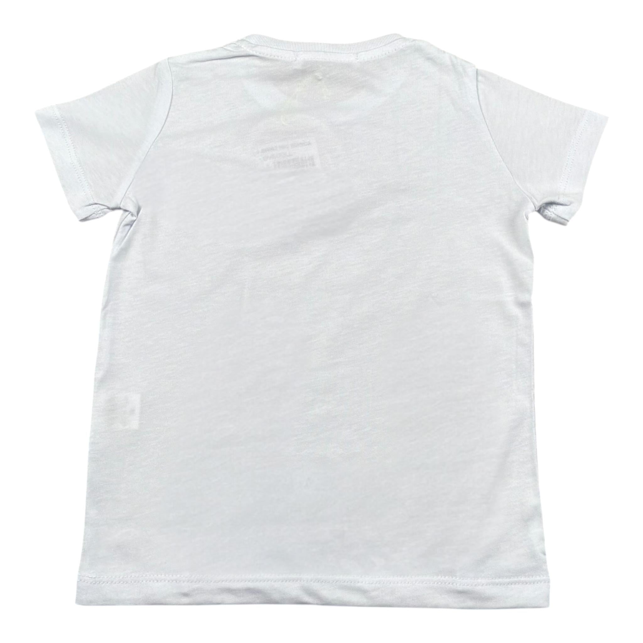 Mousse T-Shirt Girocollo Tinta Unita con Stampa per Bambina DOLLWHITE BIANCO MOUSSE 