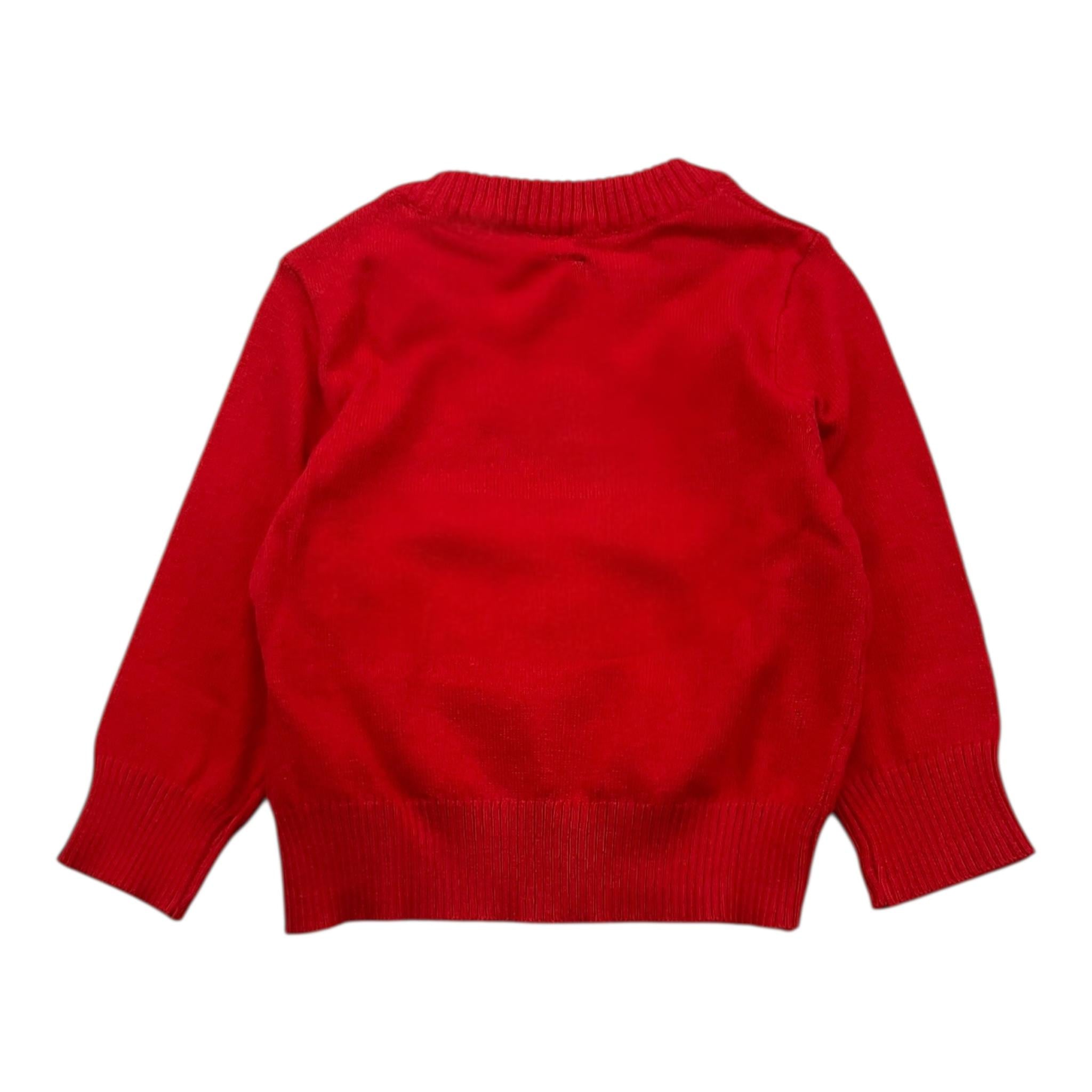 GUESS maglia girocollo tinta unita con stampa Rosso per Bambino N4YR03Z2VV0XXJ ROSSO GUESS 