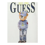 Guess T-Shirt Girocollo Tinta Unita con Stampa per Bambino L5RI17K8HM4 BIANCO GUESS 