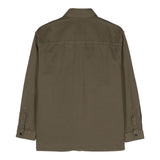 Dondup Camicia Manica Lunga Tinta Unita Con Tasche Verde Per Bambino