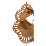 MIMISOL colletto tinta unita traforato Cammello per Bambina MACL036TS0943 CAMMELLO MIMISOL 