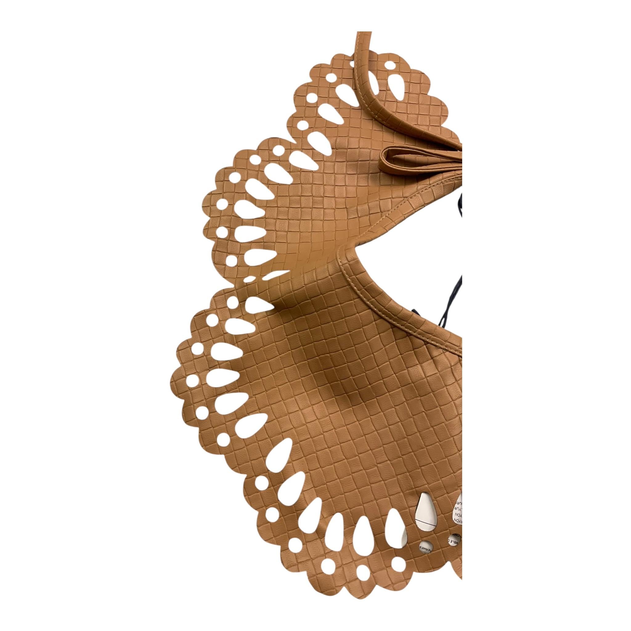 MIMISOL colletto tinta unita traforato Cammello per Bambina MACL036TS0943 CAMMELLO MIMISOL 