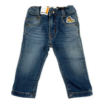 Timberland Jeans tinta unita con Logo Blu per Neonato T04A22 BLU TIMBERLAND 