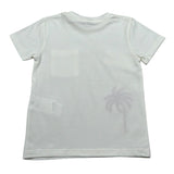 M+E' T-Shirt Girocollo Tinta Unita con Taschino per Bambino UEM0486 PANNA M+E' 