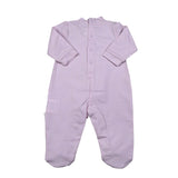 Lalalu' Tutina Tinta Unita con Stampa per Neonata TJL505P ROSA LALALU' 