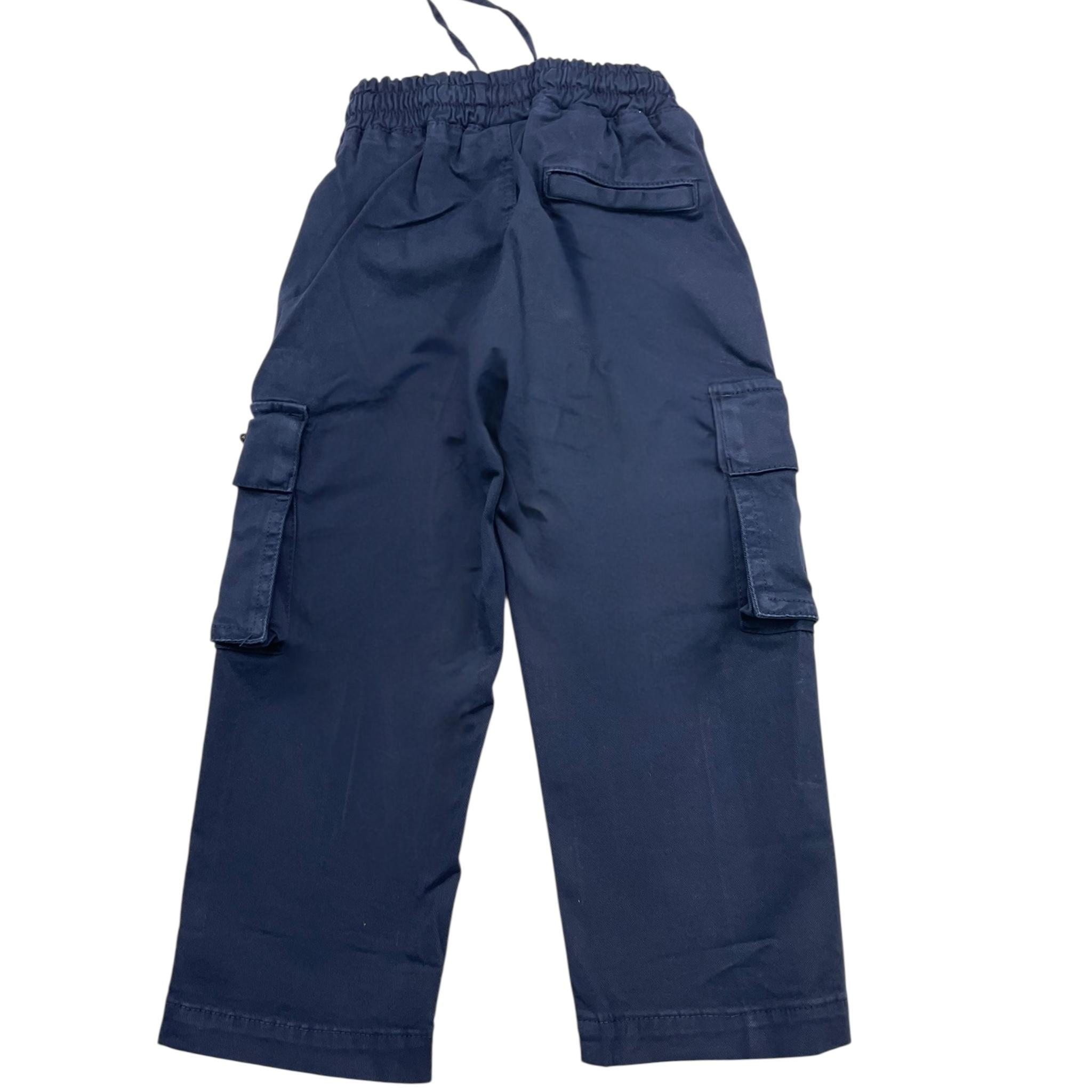 AERONAUTICA MILITARE pantalone modello cargo tinta unita con elastico in vita Blu per Bambino 242PA0001AJRCT3447 BLU AERONAUTICA MILITARE 