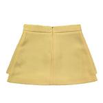 Elisabetta Franchi Gonna Tinta Unita con Fiocchi per Bambina EFG0187 GIALLO ELISABETTA FRANCHI 