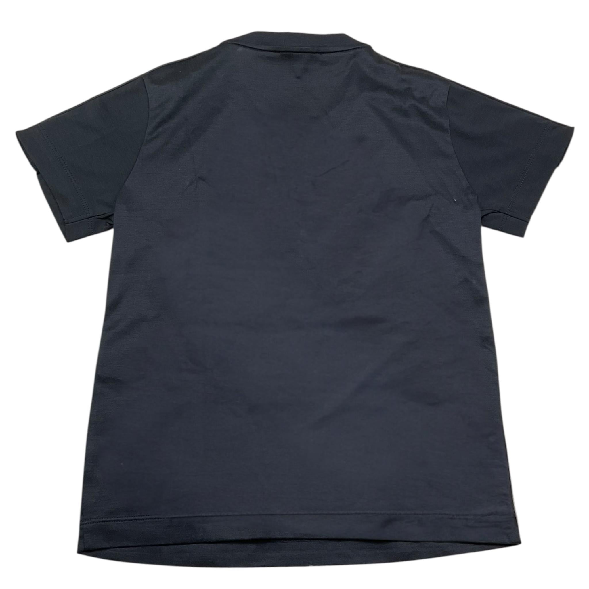 Emporio Armani T-Shirt Girocoll Tinta Unita per Bambino 3D4TD3 BLU EMPORIO ARMANI 