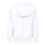 Barrow Kids Felpa Chiusa Tinta Unita con Cappuccio E Stampa per Bambino S5BKJUHS062 BIANCO BARROW KIDS 