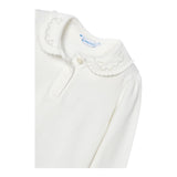 MAYORAL shirt tinta unita con colletto Bianco per Bambina 13133C BIANCO MAYORAL 