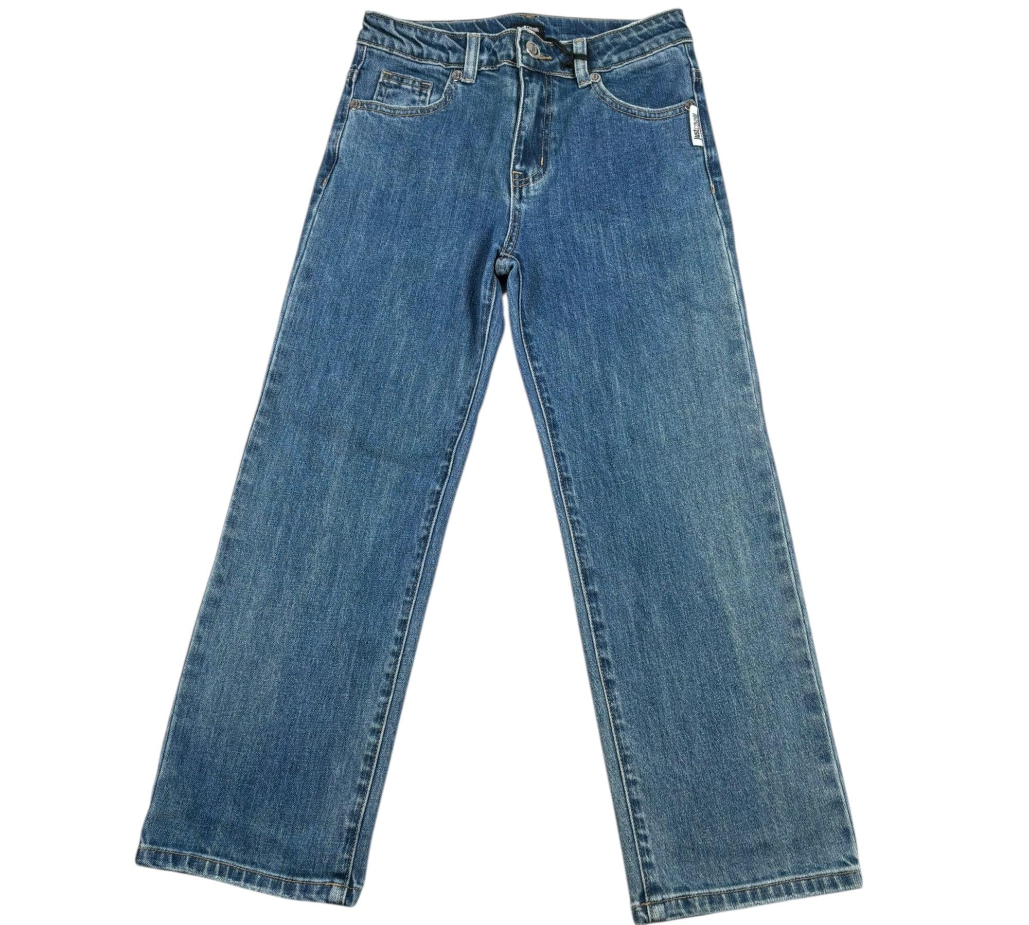 Just Cavalli Jeans Tinta Unita con Girovita Regolabile per Bambino JBP26110JE BLU JUST CAVALLI 