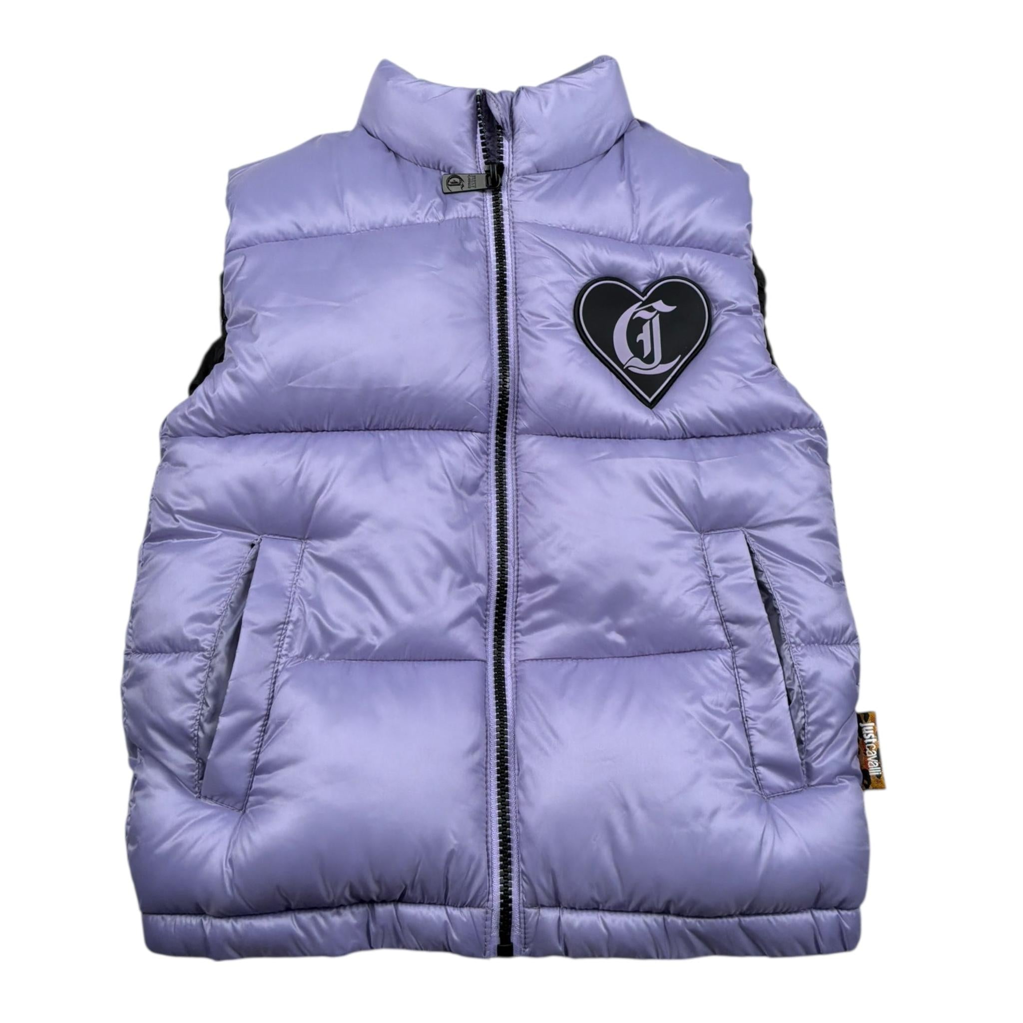 Just Cavalli Smanicato Tinta Unita con Logo per Bambina JGP26005PI LILLA JUST CAVALLI 