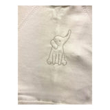 Wedoble Weißes gestricktes T-Shirt mit halben Ärmeln für Babys