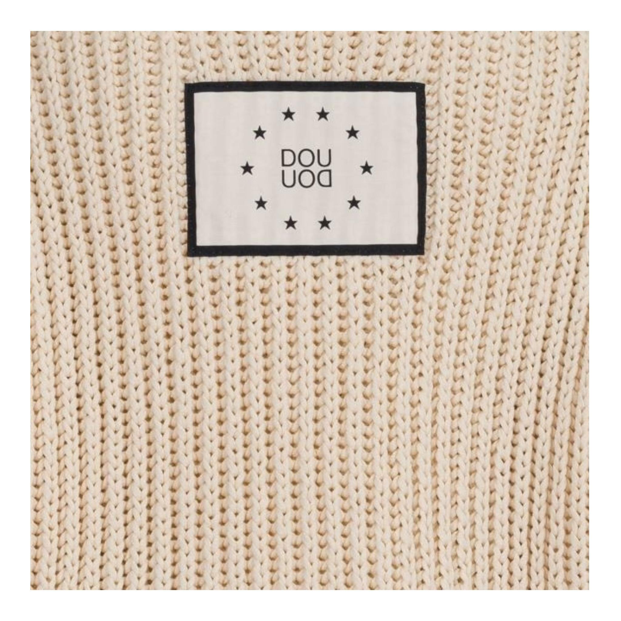 Dou Dou Maglia Tinta Unita con Logo Retro per Bambina DW9P10X BEIGE DOU DOU 