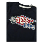 Guess T-Shirt Girocollo Tinta Unita con Stampa per Neonato N4RI11K8HM4 BLU GUESS 