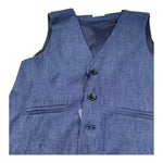 Manuel & Frank Gilet Tinta Unita per Bambino MF5143R BLU MANUEL & FRANK 