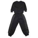 MAISON 9 PARIS completo 2 pezzi felpa-pantalone tinta unita Nero per Bambino F70065 NERO MAISON 9 PARIS 