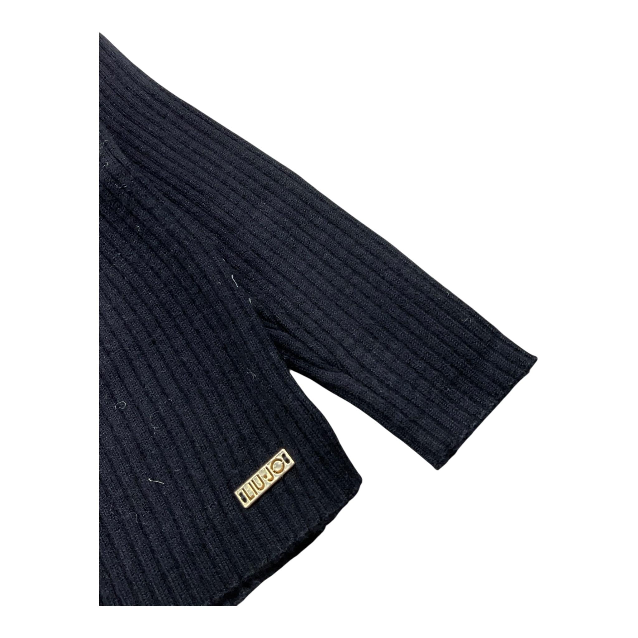 LIU JO cardigan tinta unita con applicazioni fiocchi Nero per Bambina KF4038J NERO LIU JO 