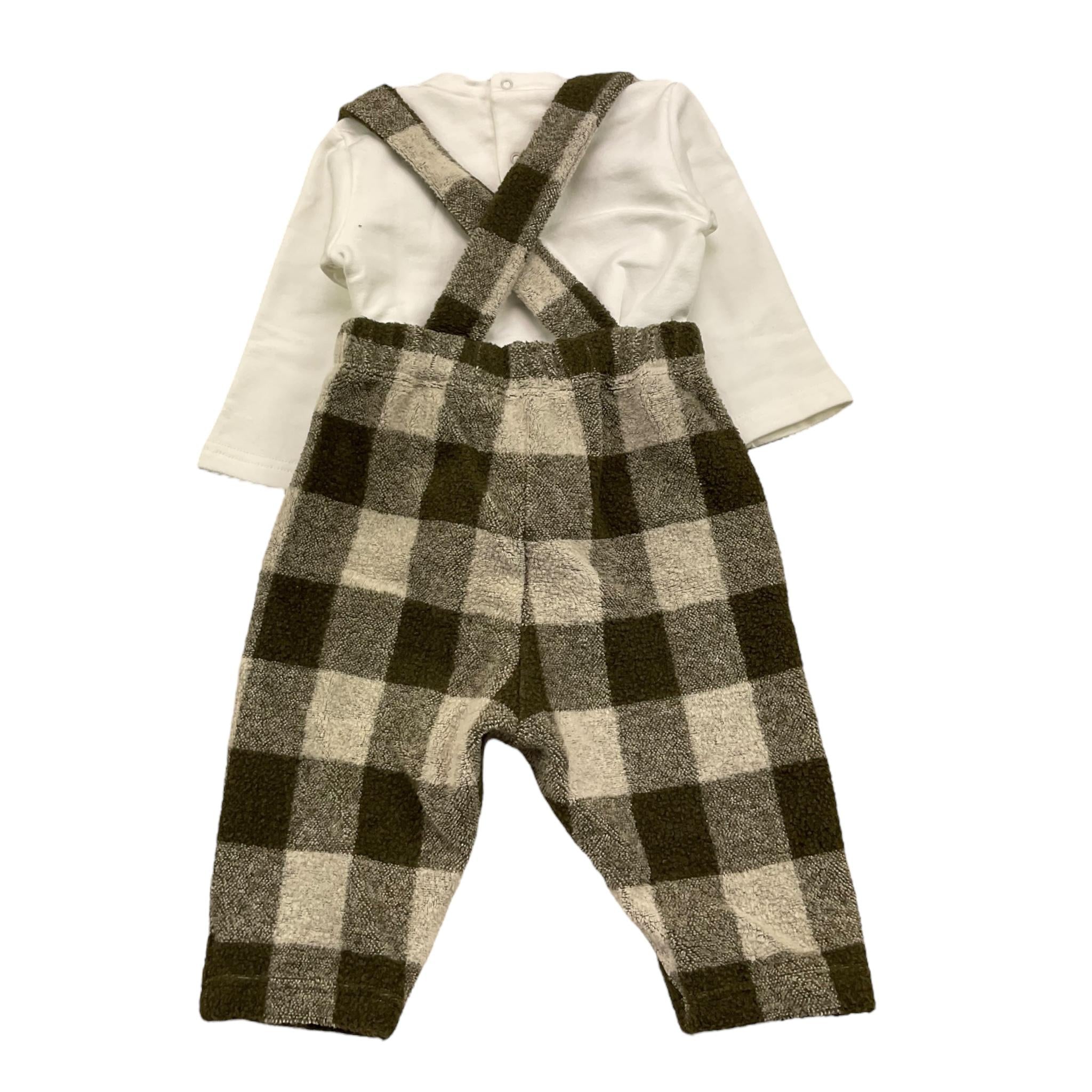 LALALU' completo 2 pezzi shirt-salopette Bianco per Neonato SLTL11N BIANCO LALALU' 