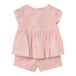 Mayoral Completo 2 Pezzi Camicia-Short Tinta Unita per Neonata 1261 ROSA MAYORAL 
