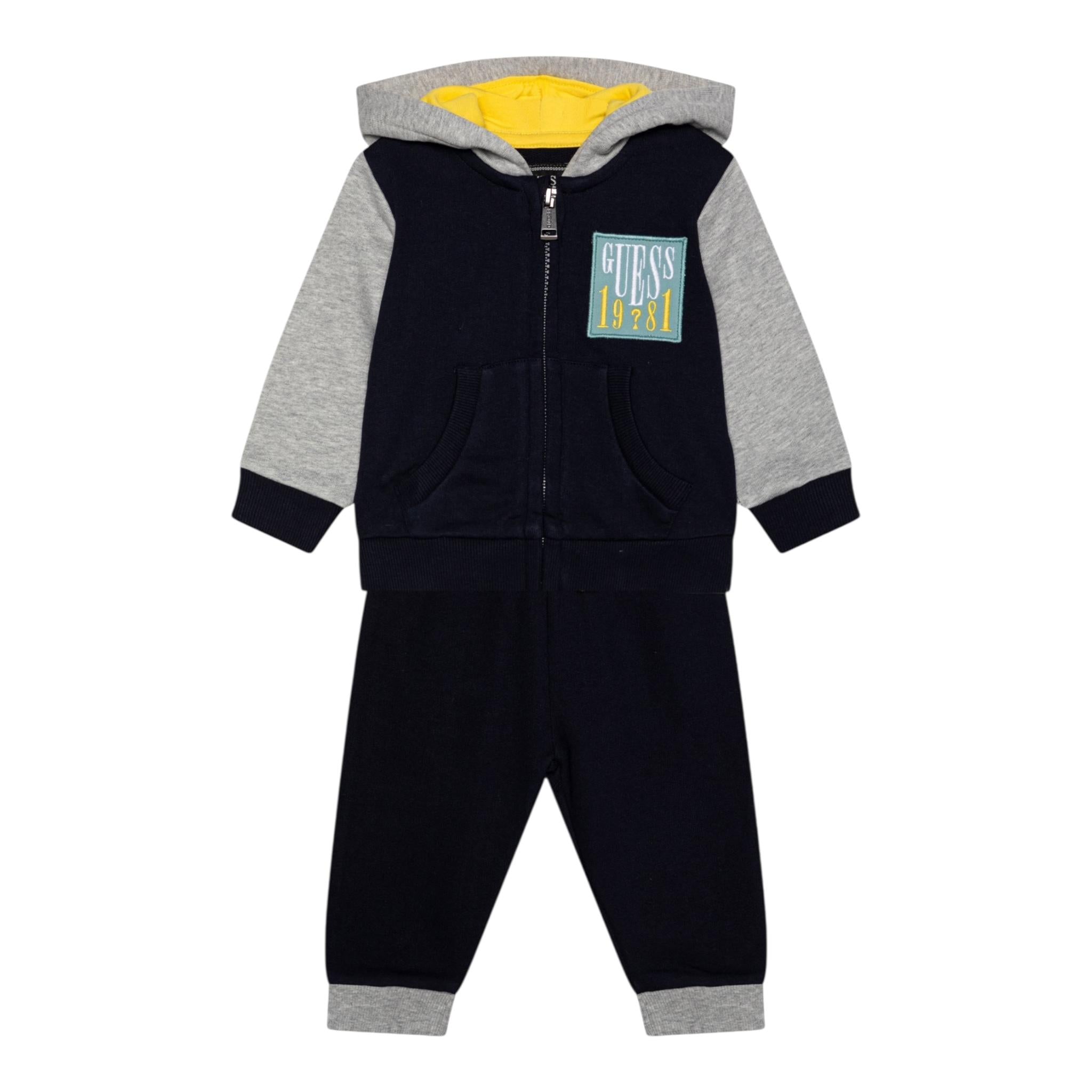 GUESS completo 2 pezzi felpa-pantalone tuta  Blu per Bambino N4YG13KA6R3 BLU GUESS 