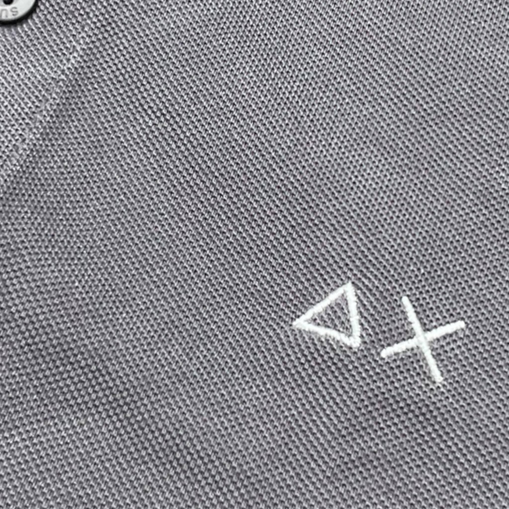 Suns68 Polo Mezza Manica Tinta Unita con Logo per Bambino CPA35301 GRIGIO SUNS68 