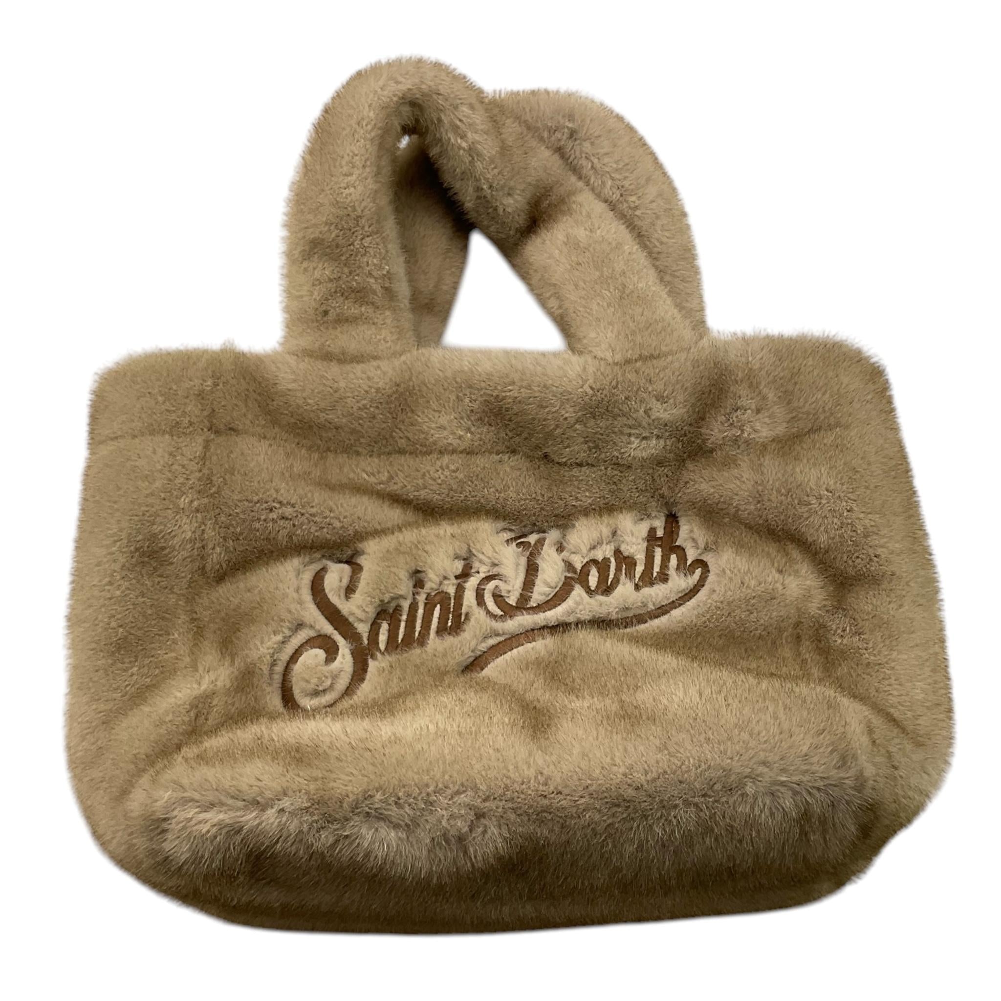 SAINT BARTH borsa tinta unita peluche Beige per Bambina COLETTESOFT BEIGE SAINT BARTH 