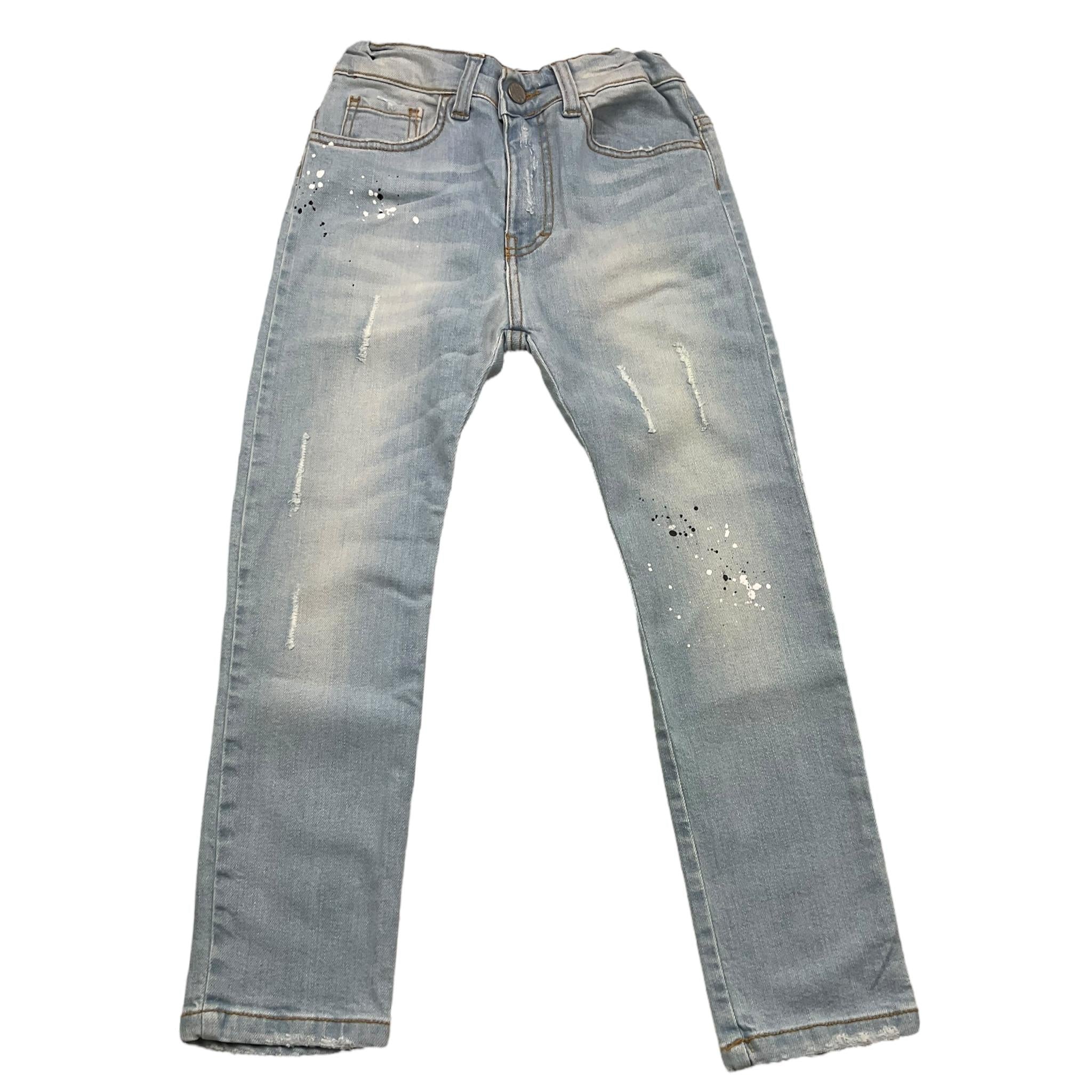 ALEXANDER KIM 47 jeans tinta unia con girovita regolabile Azzurro per Bambino JBALVIN AZZURRO ALEXANDER KIM 47 