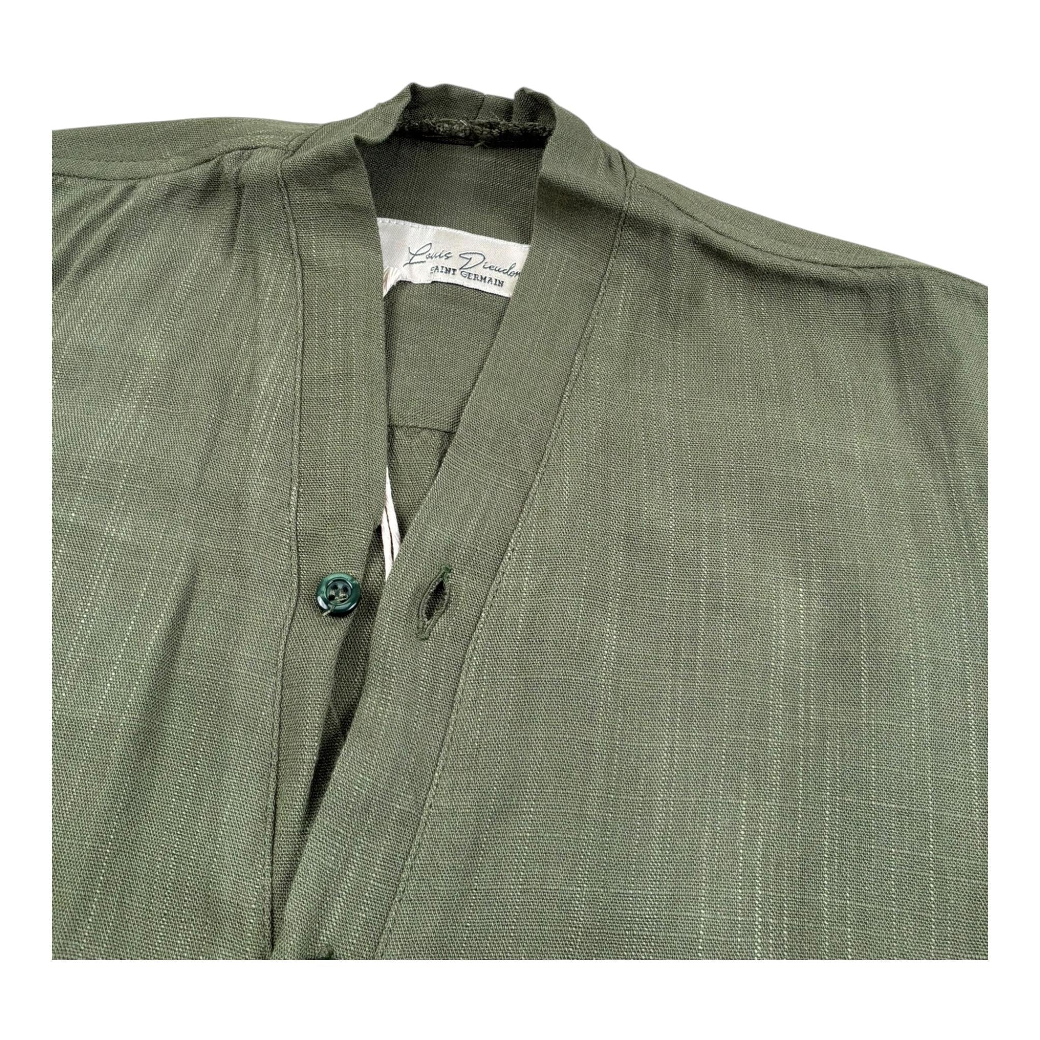 Louis Dieudonne' Camicia Mezza Manica Tinta Unita per Bambino LDCA01J VERDE LOUIS DIEUDONNE' 