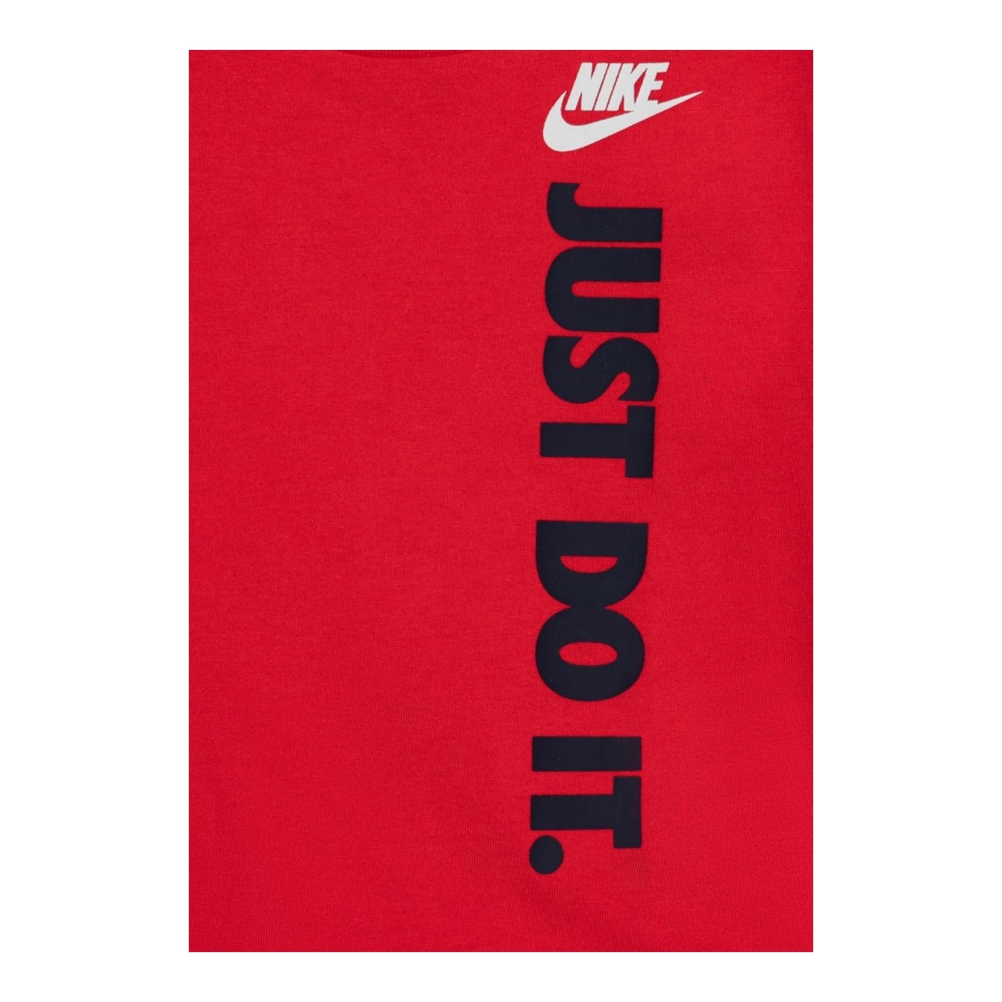 Nike Completo 2 Pezzi T-Shirt-Bermuda per Bambino 86L732 ROSSO NIKE 