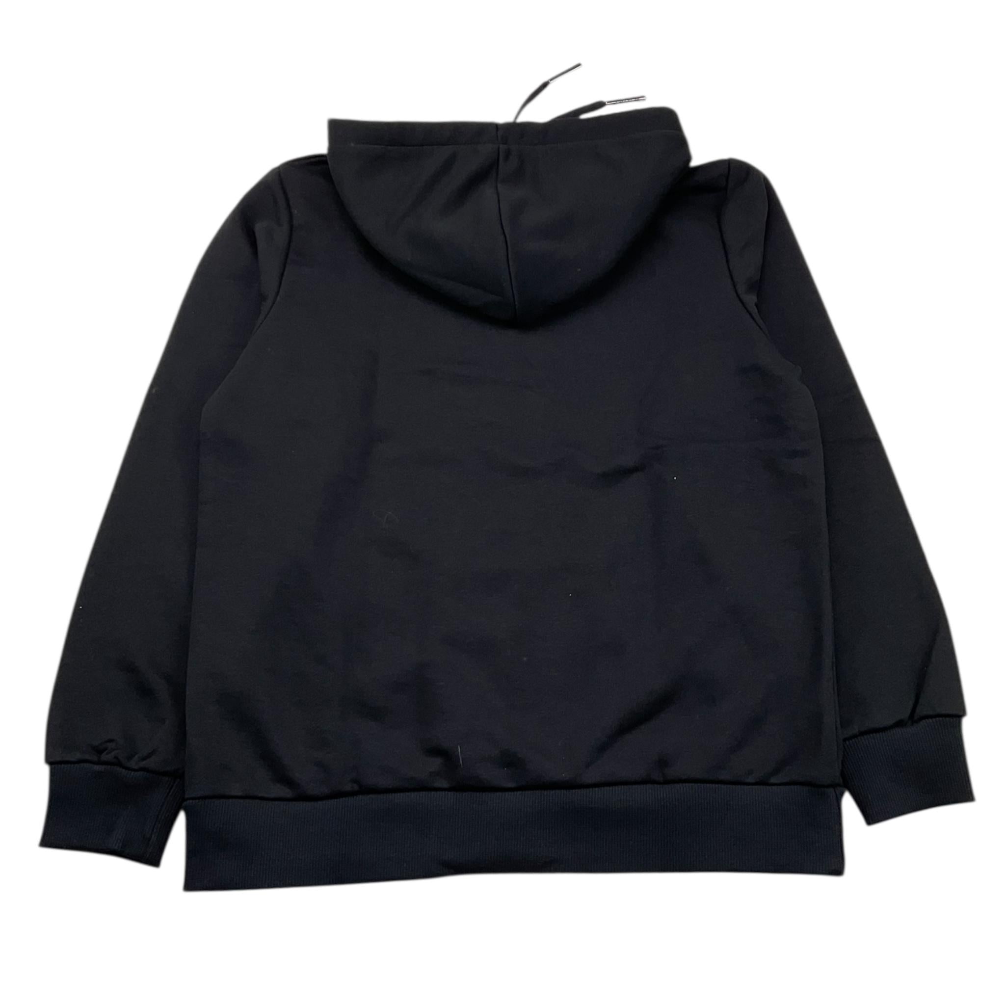 MAISON 9 PARIS felpa chiusa con cappuccio tinta unita con logo Nero per Bambino F70049 NERO MAISON 9 PARIS 