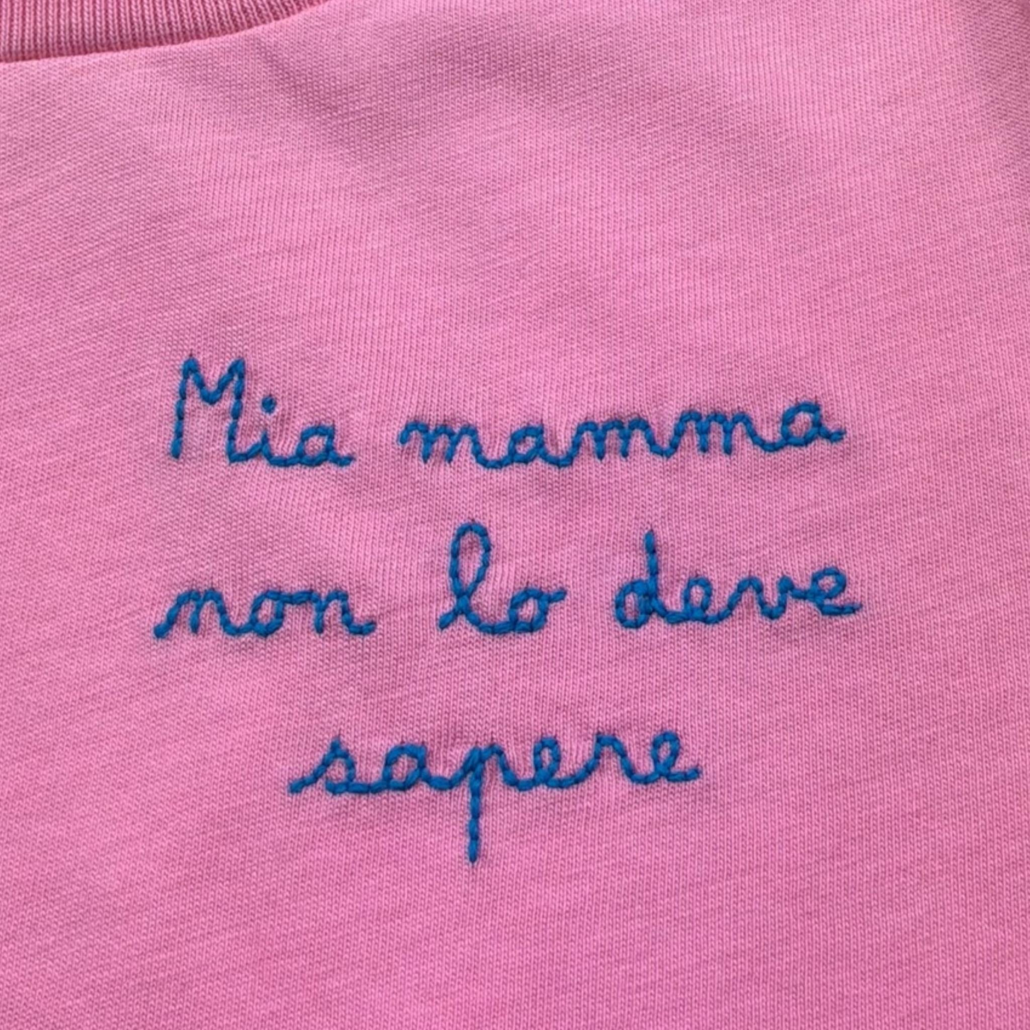 Saint Barth T-Shirt Girocollo Tinta Unita con Stampa per Neonata ELLY001033 ROSA SAINT BARTH 