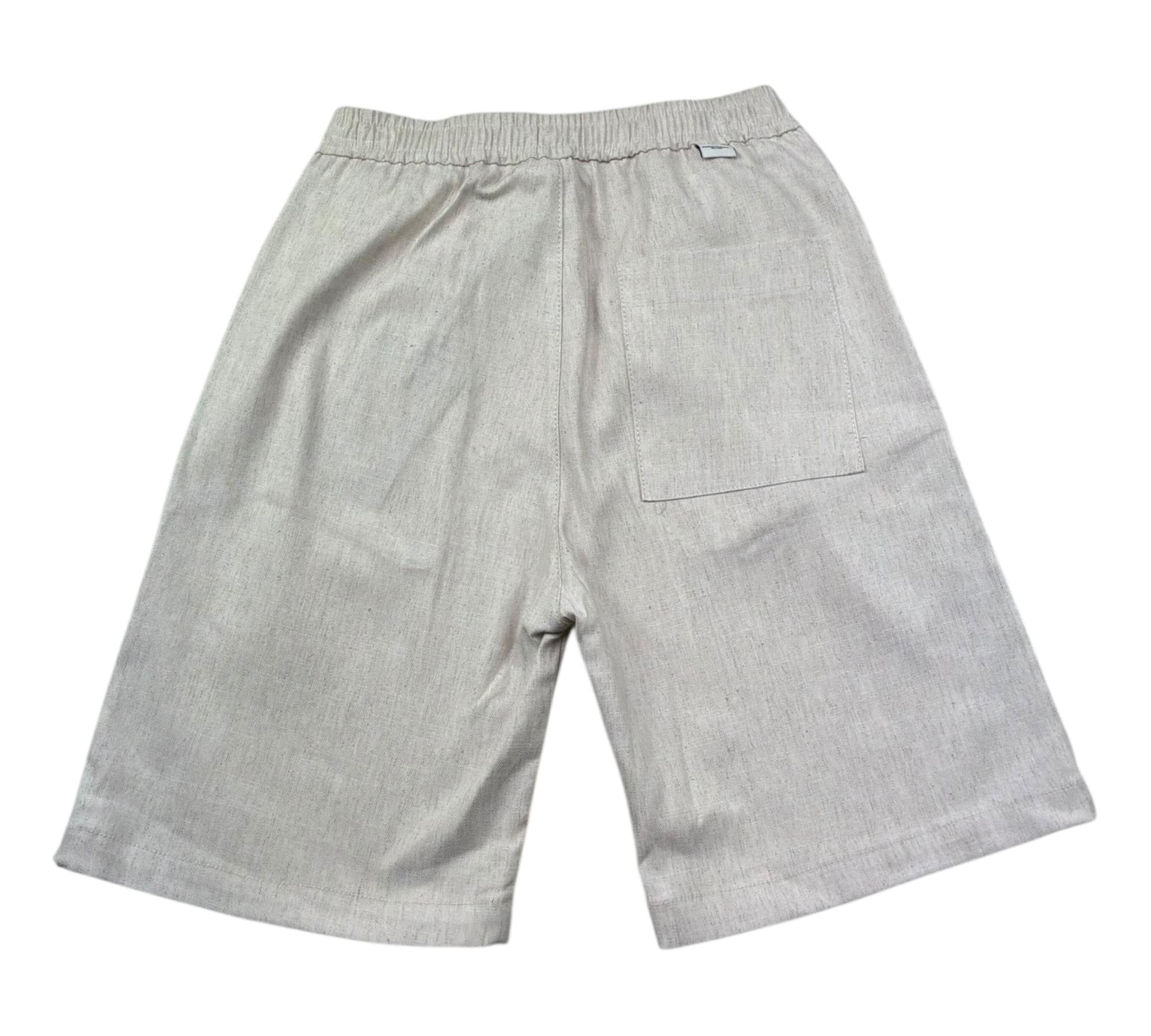 Paolo Pecora Bermuda Tinta Unita con Elastico In Vita per Bambino PP4307 SABBIA PAOLO PECORA 