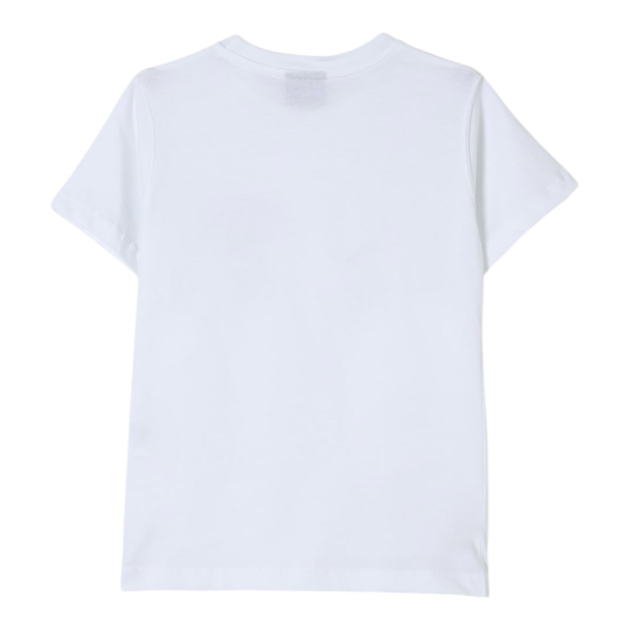 Disclaimer T-Shirt Girocollo Tinta Unita con Stampa per Bambino 25EDK58434X BIANCO DISCLAIMER 