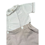 Malvi & Co Completo 2 Pezzi Camicia-Bermuda Bianco per Neonato S23I127STQS BIANCO MALVI & CO 