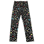 MOSCHINO leggins tinta unita con stampa Nero per Bambina HGP04X NERO MOSCHINO 