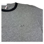 Sun68 T-Shirt Girocollo Tinta Unita con Logo per Bambino TSUNS GRIGIO SUN68 