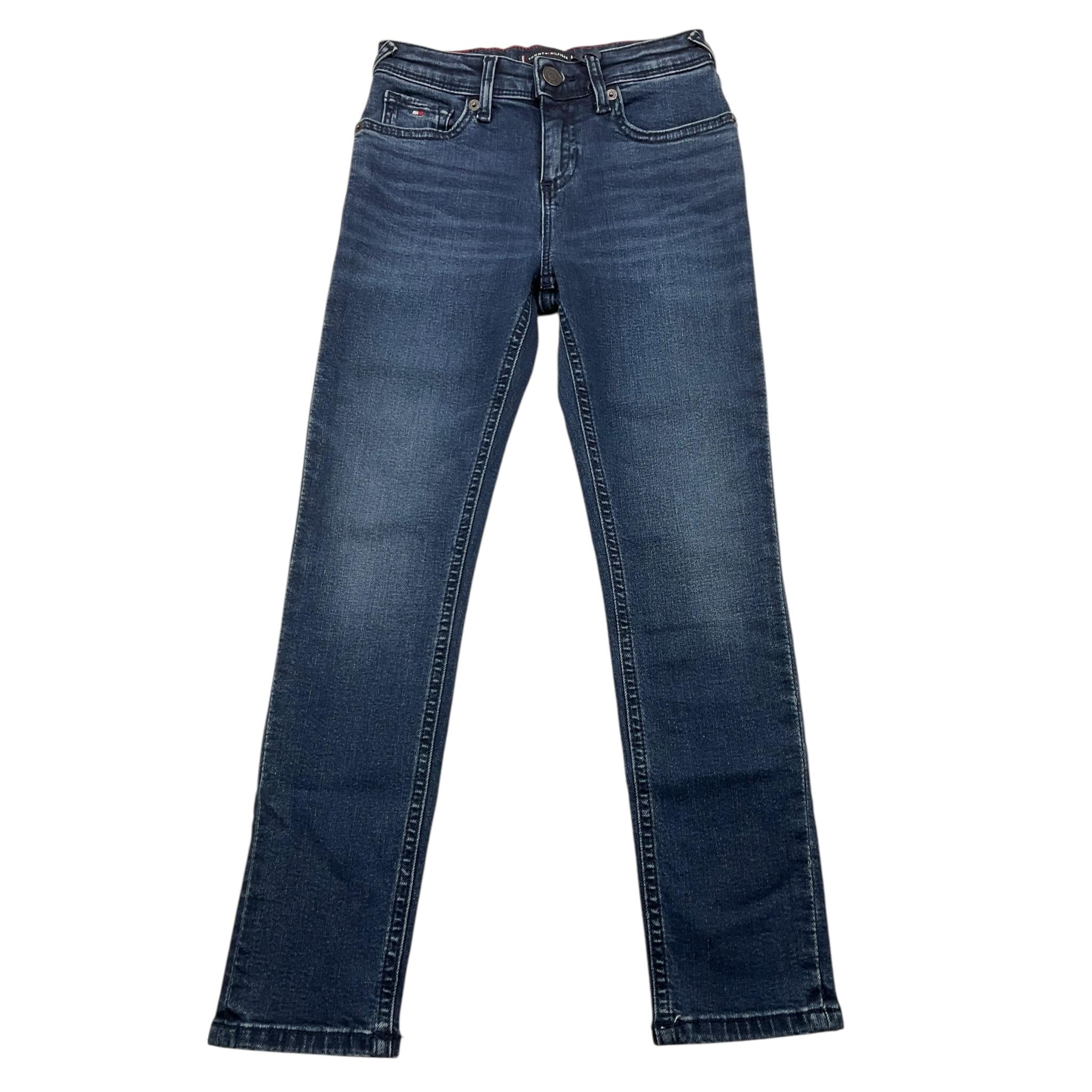 TOMMY HILFIGER jeans tinta unita con girovita regolabile Blu per Bambino KB0KB08269 BLU TOMMY HILFIGER 