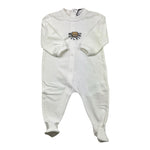 MOSCHINO tutina tinta unita con stampa Bianco per Neonato MNY05L BIANCO MOSCHINO 