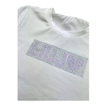 Liu Jo T-Shirt Tinta Unita con Brillantini per Neonata KA5095NXX BIANCO LIU JO 