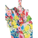 Abel & Lula Tuta Intera Tinta Unia con Fantasia per Bambina 5238 BIANCO ABEL & LULA 