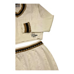 HATE LOVE completo 2 pezzi maglia-gonna tinta unita  Panna per Bambina OJSW00240 PANNA HATE LOVE 