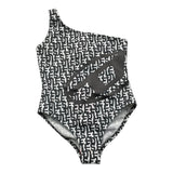 Diesel Costume Intero Tinta Unita Logato Bianco Per Bambina