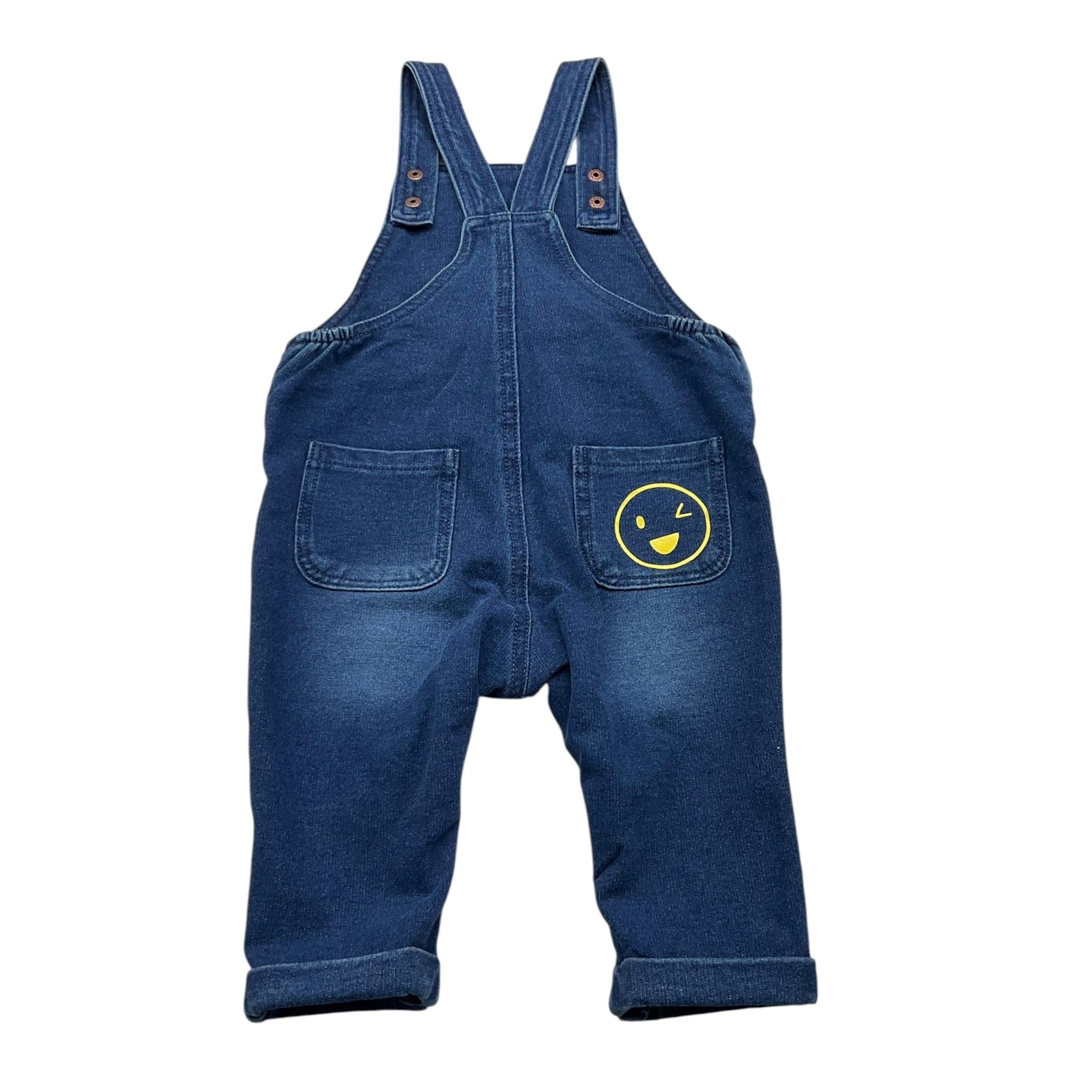 LOSAN salopette tinta unita in denim Blu per Bambino 51029962645011J BLU LOSAN 
