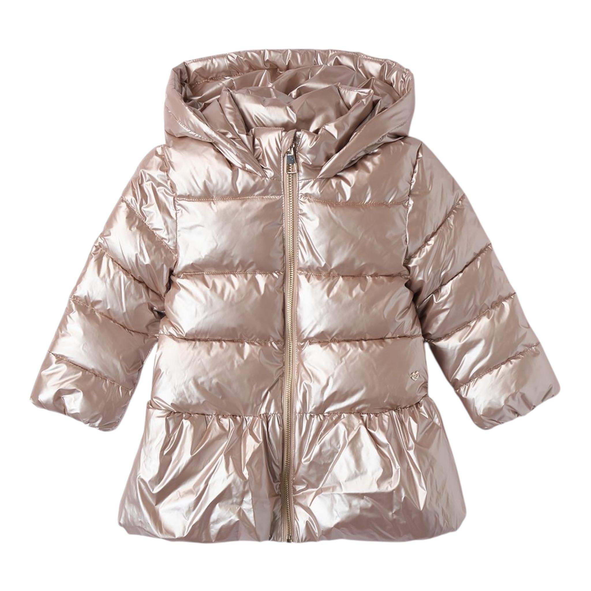 SARABANDA giubbino reversibile tinta unita con zip e cappuccio Rosa per Neonata A285 ROSA SARABANDA 