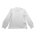 MAYORAL shirt mezzocollo tinta unita con brillantini Bianco per Bambina 145X BIANCO MAYORAL 